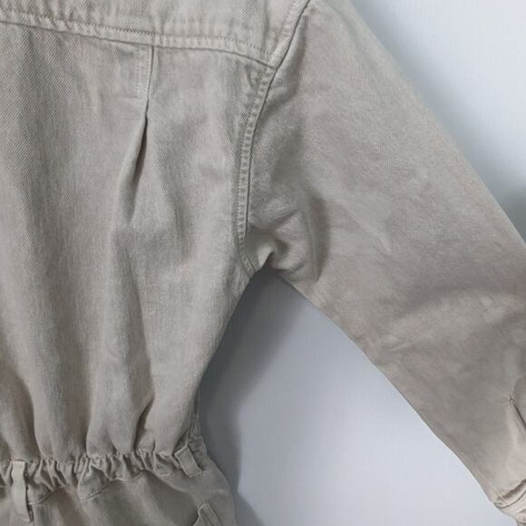 Citizens Of Humanity Liu Desert Denim Straight Jumpsuit Coverall Desert NWOT XS - Picture 9 of 13